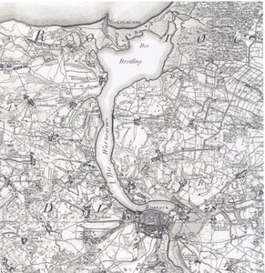 Map of Rostock 1788 by Friedrich Wilhelm Karl von Schmettau